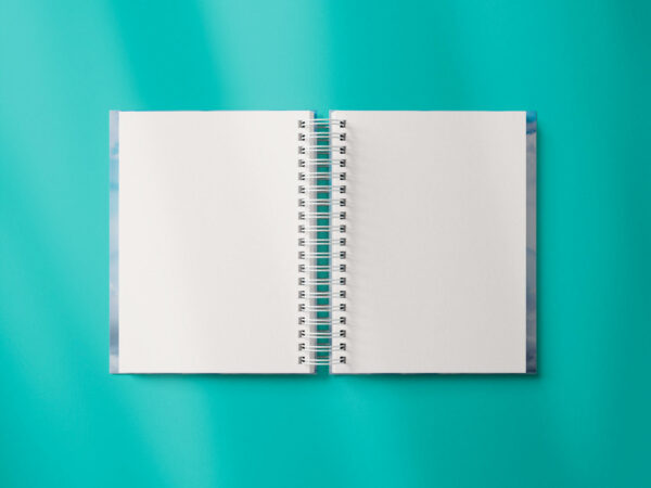 caderno personalizado A5 - pascoa - Cruz - ceu com nuvens - miolo liso