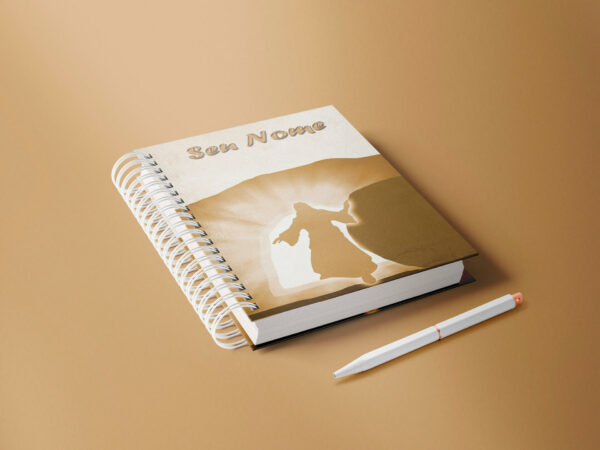 caderno personalizado A5 - páscoa - Jesus Cristo Ressuscitado