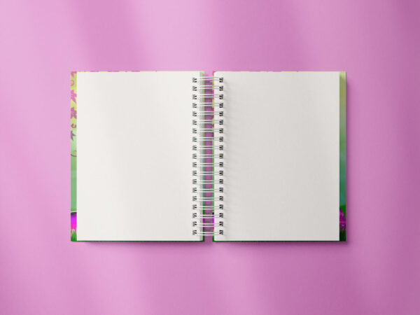 caderno personalizado A5 - pascoa - coelho rosa - miolo liso