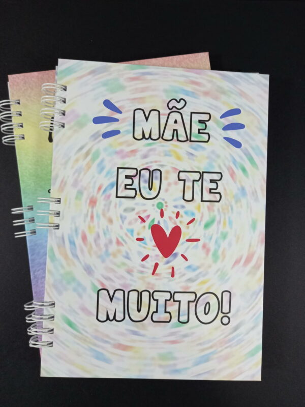 Caderno 14x20cm - Mãe Eu Te Amo Muito - capa