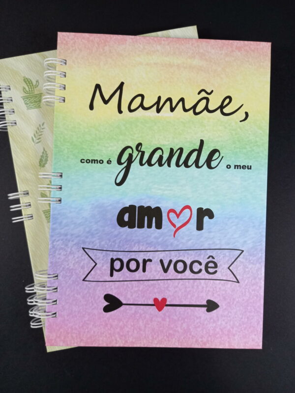 Caderno 14x20cm - Mamãe, como é grande o meu amor por você - capa