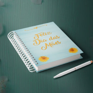 Dia das mães - caderno 14x20cm - Feliz Dia das Mães